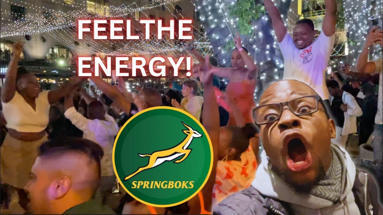 Springbok Championship Winning Game Experience 🏆 Mandela Square Erupts ...