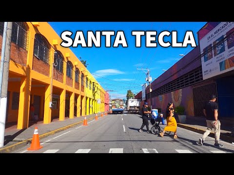 DOWNTOWN Santa Tecla El Salvador (Scenic Drive) Part 1