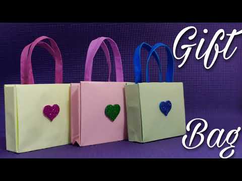 How to make Paper Bag |Gift Bag - DIY |Origami Bag - YouTube