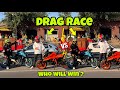 Manikatri vs motovloggerjannustunts  drag race  who will win  ktm duke390