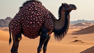 Rescuing a Black Camel Covered in Dark Red Jelly Barnacles | Emotional Animal Rescue#wildliferescue