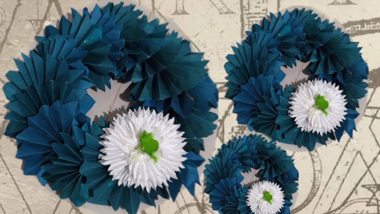 Home Door Decoration Paper Flower /Very Easy/ YouTube