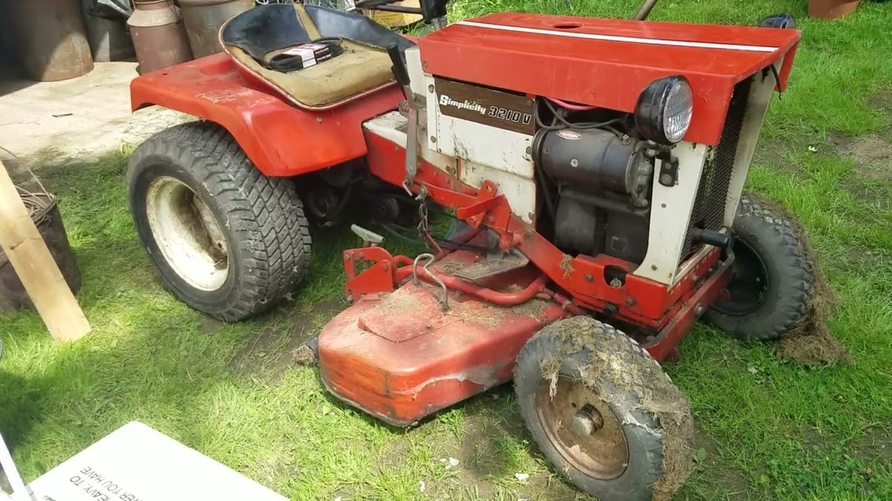 Barnfind Simplicity Landlord garden tractor plus a 1937 Briggs and Stratton model A!