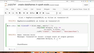 Creating Dataframes in Spark Scala