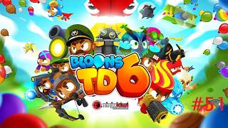 Let's Play Bloons TD 6 - Hard difficulty - 51 - Contested Territory. No Talking Gameplay.