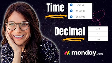 How to Turn Time a Tracking Column into Decimal in monday.com
