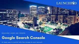 Removing Users and Owners in Google Search Console