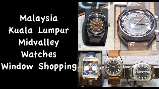 Malaysia Kuala Lumpur Midvalley Watches Window Shopping