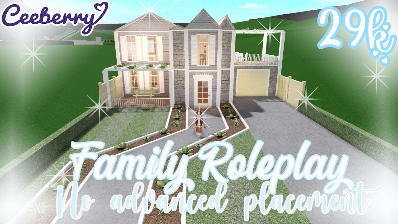 Bloxburg Aesthetic Family Roleplay 29k No Advanced Placement House Speed Build Youtube - roblox bloxburg family house 35k