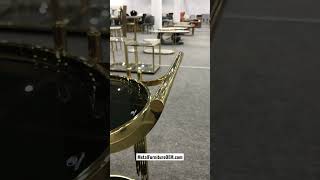 Serving Trolly Tempered Gl Den Ss Frame