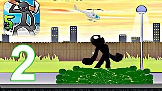 Anger of Stick 5 - Gameplay Walkthrough Part 2 - Zombies MOD Level 1 to 3 - Android iOS Gameplay screenshot 3