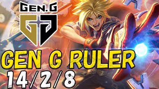 Gen.G Ruler エズリアル(Ezreal) VS カイ＝サ(Kai'Sa) BOT ADC TOP patch 12.21 KR RANK