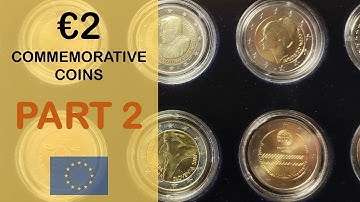 2 Euro Commemorative Coins Collection - Part 2 including Grace Kelly!! (8K Video)