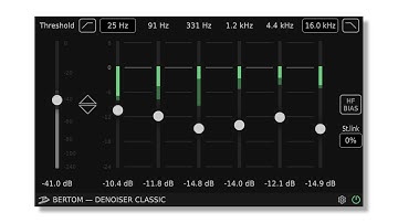 Bertom Denoiser Classic v3 - Free noise reduction plug-in