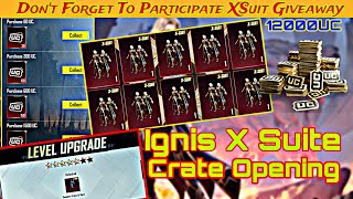 NEW IGNIS X SUITE CRATE OPENING 5 #XSUIT GIVEAWAY IN THIS VIDEO MAXING OUT POSEIDON X SUIT #bgmi