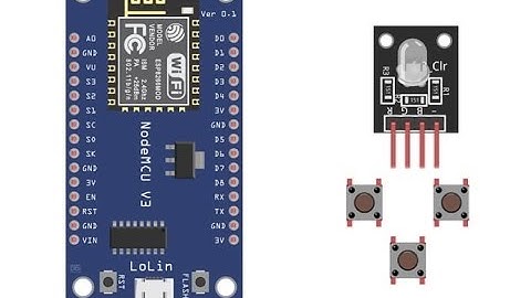Commande d’une LED RGB à l’aide de boutons poussoirs sur ESP8266 NodeMCU