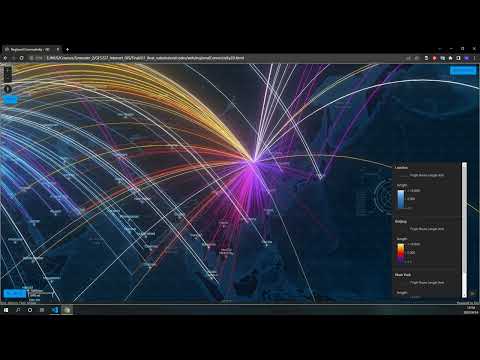 Visualization of Global Airline Network and Cities' Connectivity Analysis / GE5227 Internet GIS