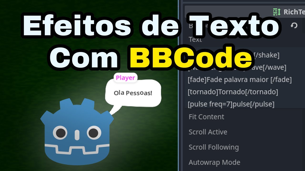 Crie Incríveis Efeitos de Texto no Godot com BBCode - YouTube