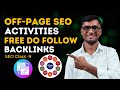 Off- Page SEO Full Course | Free Do-Follow Backlinks Kaise Banaye | Rank #1 On Google | Class-9