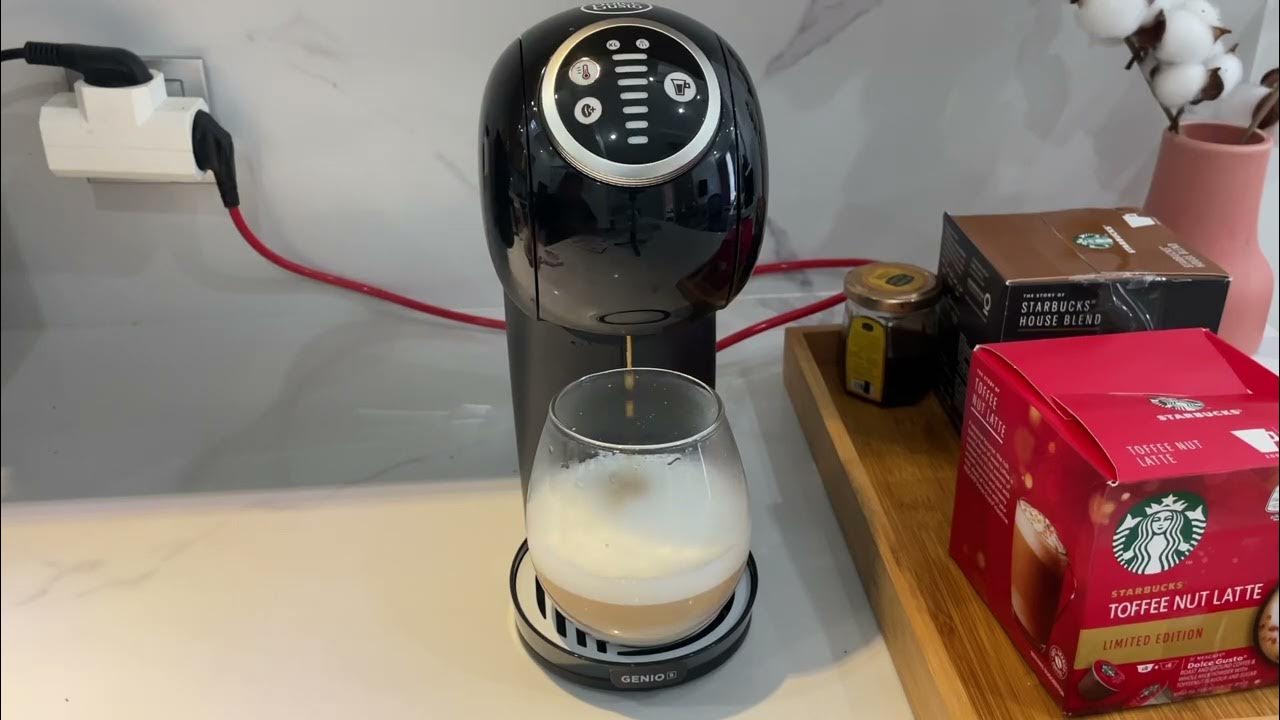 [UNBOXING + FIRST TRY] K-DRAMA COFFEE MACHINE!! DOLCE GUSTO GENIO S PLUS x  STARBUCKS - YouTube