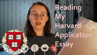 READING THE ESSAY THAT GOT ME INTO HARVARD *i