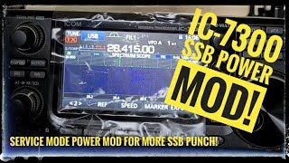IC-7300 Service Mode Power Meter Calibration MOD