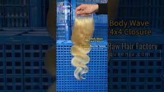 iqueenla #613 Blonde Body Wave 4x4/5x5/6x6/7x7/13x4/13x6 Transparent and HD Lace Closure Frontal