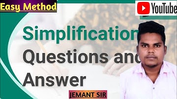 SSC CGL SIMPLIFICATION MATHS BEST TRICKS ll RAILWAY ll BANKING ll #ssccgl #banking #railway #osssc