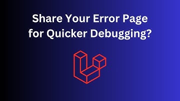 New Laravel Error Page and Spatie Error Share Package