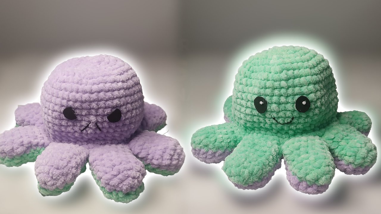 Pofuduk Ahtapot 1 | Amigurumi Ahtapot Yapımı | Crochet Octopus | Çift Taraflı Ahtapot