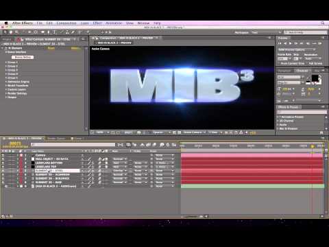 Men in Black 3 Title Tutorial