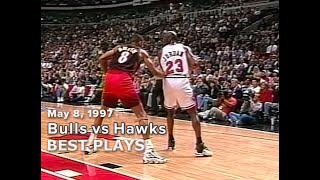 May 8, 1997 Bulls vs Hawks game 2 hlights