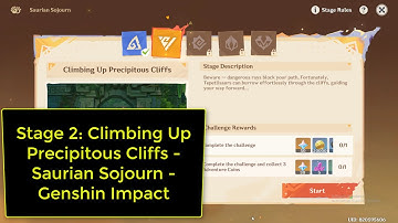 Stage 2: Climbing Up Precipitous Cliffs 🏔️ | Saurian Sojourn Event Guide | Genshin Impact
