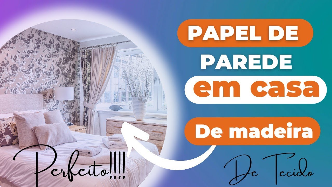 Aplicando Tecido na parede de madeira