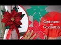 Cortinero en forma de poinsettia