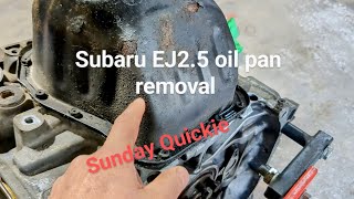 Subaru EJ2.5 Oil Pan removal