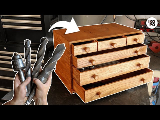 Machinist Toolbox Made From Reclaimed Wood 