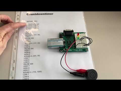 Countdowntimer programmiert mit der Basic Stamp