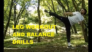 Leg Workout And Balance Drills With Sam