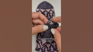 The best bind-off for toe-up socks in my humble opinion