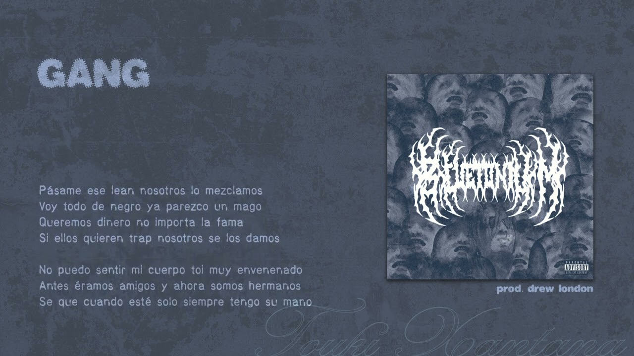 Touki Xantana - GANG (Video Lyrics) | Blu3t0nium!