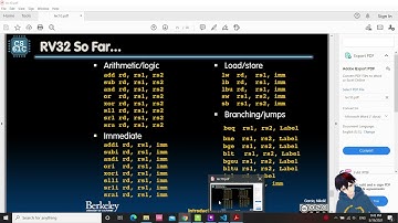 Preserving registers in RISC-V, Lab 03, CS61C UC Berkeley, [Study stream live]