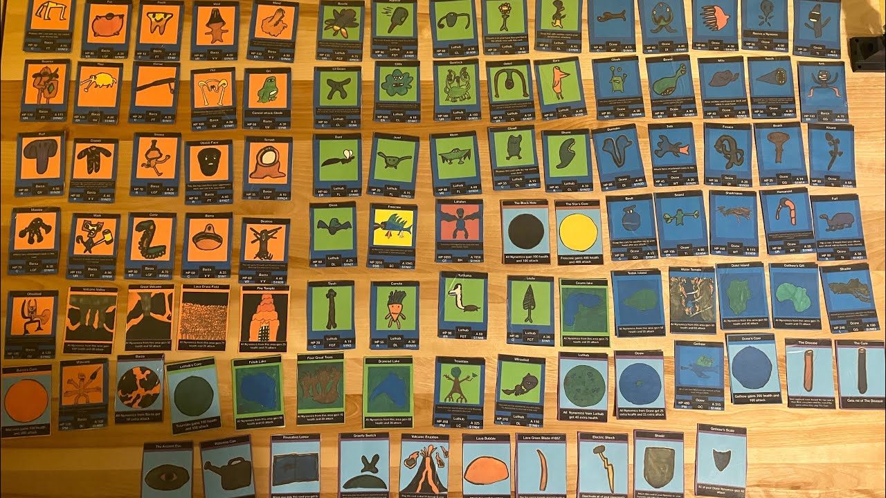 All 100 Cards In Set 1 Of My HTCG | Nynomics TCG