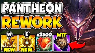 RIOT JUST REWORKED PANTHEON INTO A TANK?! (HIS ABILITIES SCALE WITH HP NOW)