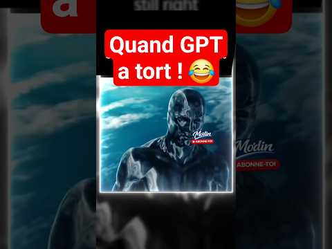 😂 La sensation quand GPT admet qu'il a tort ... 🤣✨