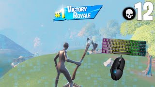 LEVIATHAN AXE Gameplay / 12 Kills Solo Win w/ HANDCAM & Keyboard ASMR (Fortnite No Commentary)