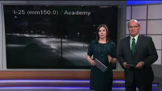 Right lane still closed on southbound I-25 after a semi fire