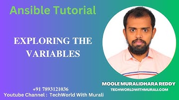 Exploring the ansible playbook variables - TechWorld with Murali - Ansible Tutorial - Moole Murali