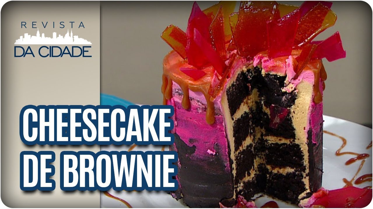 RECEITA DE CHEESECAKE DE BROWNIE COM PASTA DE AMENDOIM REVISTA DA CIDADE (20/10/2017)