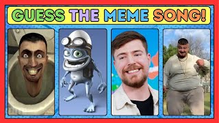 GUESS MEME  And WHO'S SINGING| ft.Skibidi  toilet, MrBeast, crazy frog , wednesday!